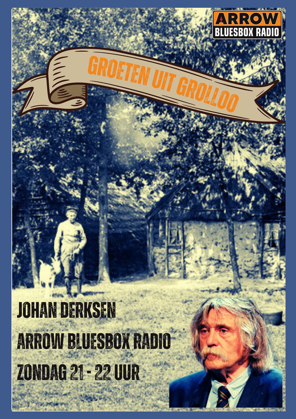 Foto: ‘GROETEN UIT GROLLOO’, een nieuw radioprogramma van Johan Derksen